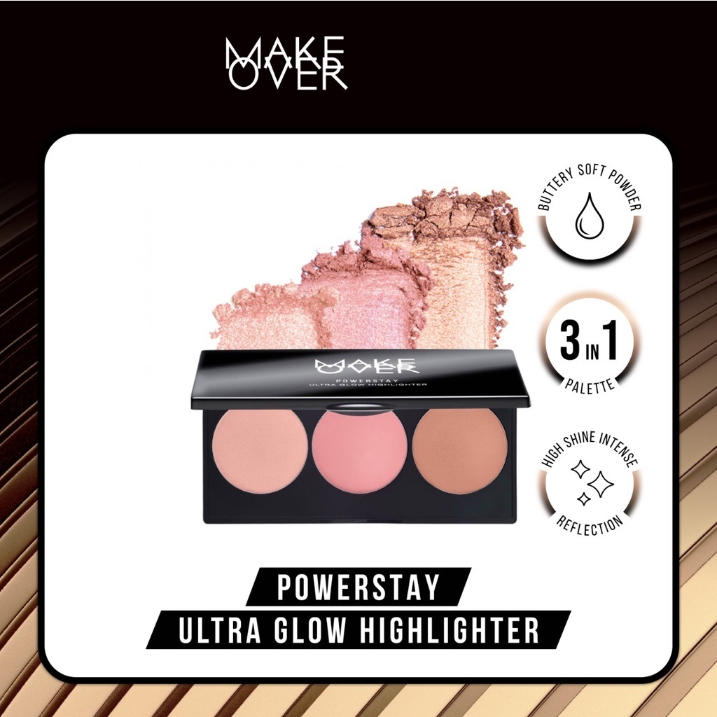 Make Over Powerstay Ultra Glow Highlighter | Highlighter Palette BY AILIN