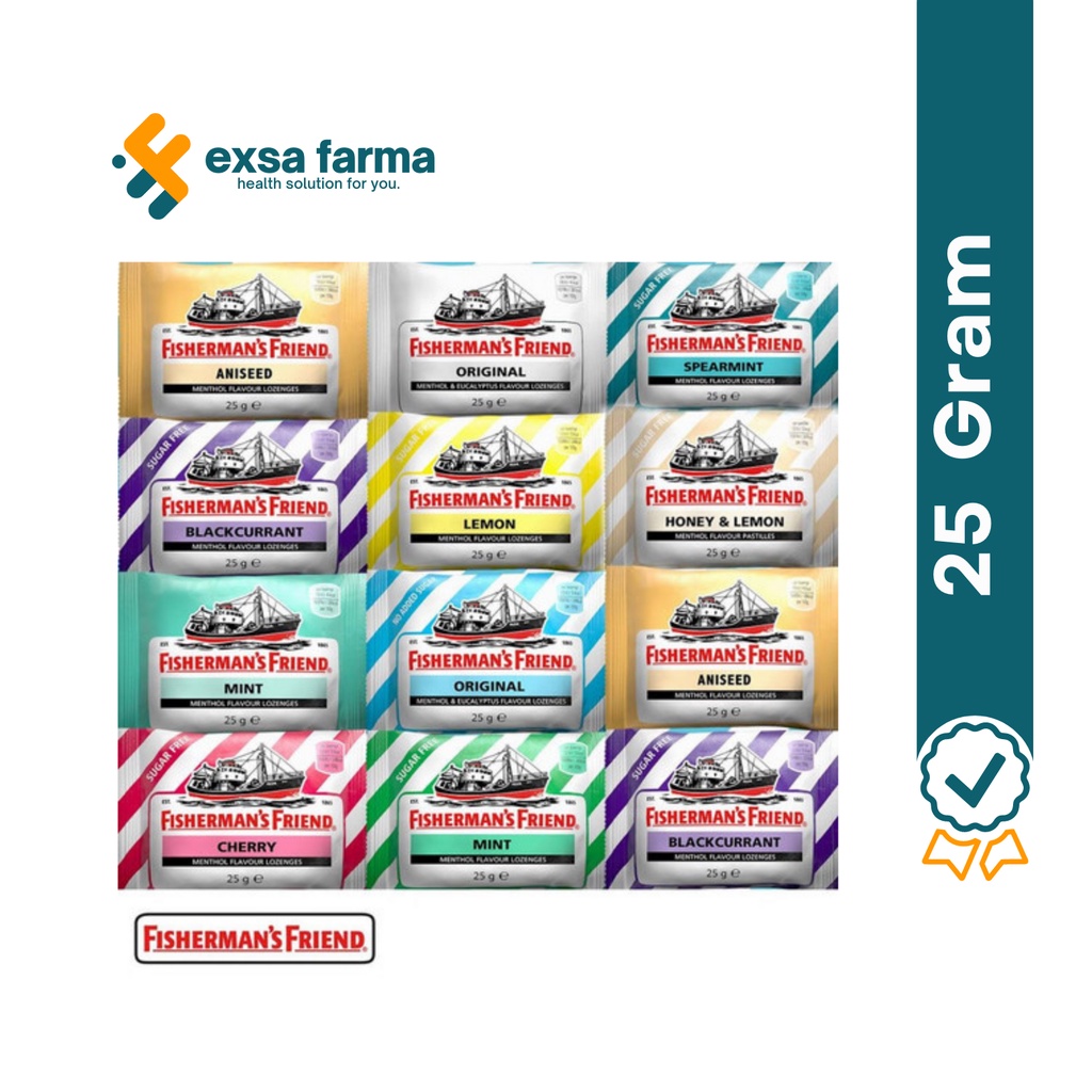 Permen Fisherman's Friends Pelega Tenggorokan 1 Sachet 25gram