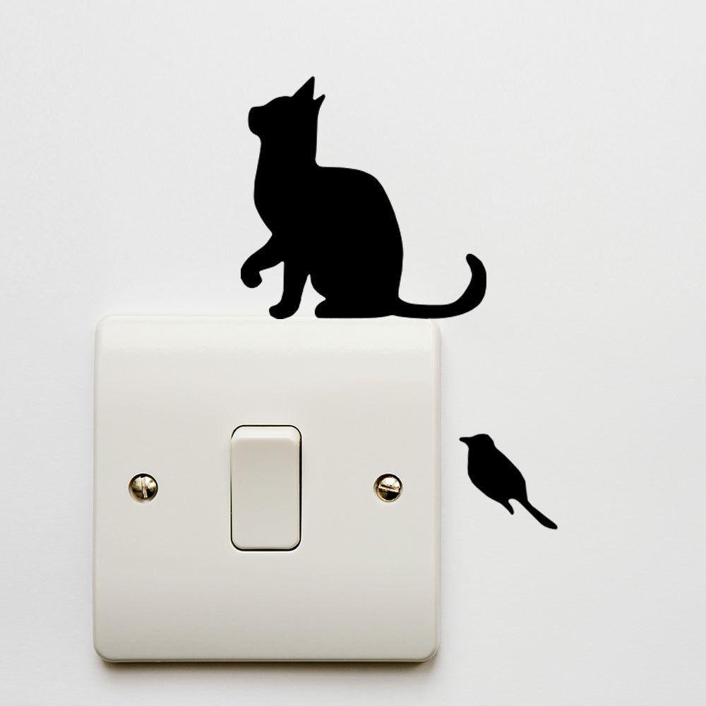[Elegan] Saklar Lampu Stiker Tahan Air Kepribadian Fashion 3D Latar Belakang Dekorasi DIY Sofa Latar Belakang Dinding Untuk Ruang Tamu Kartun Stiker Mobil