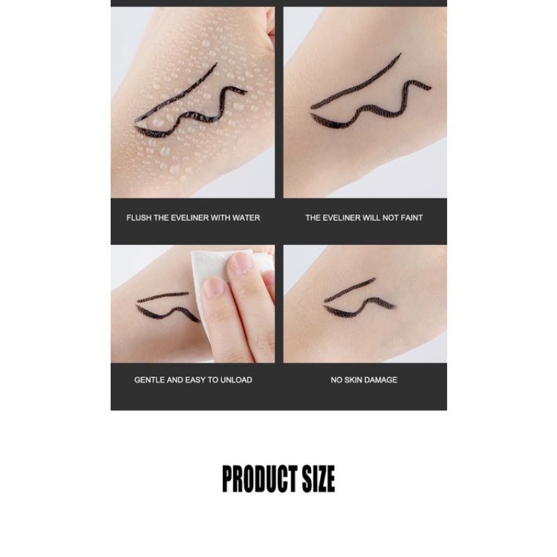 EYELINER STAMP 2 in 1 WATERPROOF EYELINER STEMPEL PRAKTIS LIQUID EYELINER PENSIL STEMPEL