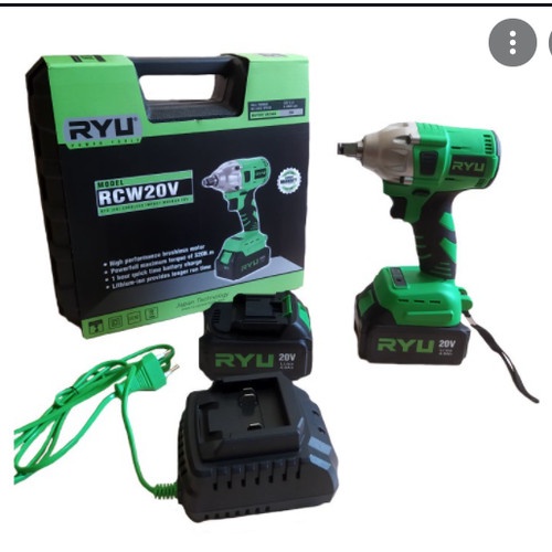 Jual Ryu Cordless Impact Wrench Rcw V Pembuka Baut Baterai Rcw V Nm Shopee Indonesia