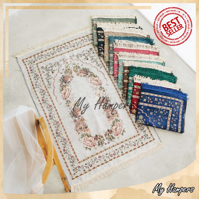 CANAMI Sajadah Turki Premium Sejadah Bulu Tebal Premium Sejadah Tebal Turki Sajadah Empuk Turki Saja