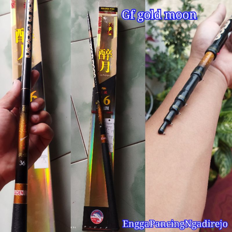 joran pancing goldenfish blue moon castom / kolong