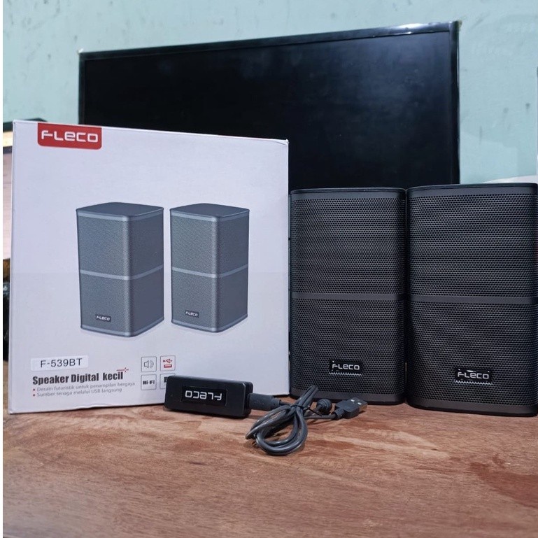 COD SPEAKER BLUETOOTH KOMPUTER/LAPTOP/HP/ FLECO F-539BT / SPEAKER AKTIF KOMPUTER FLECO F-539BT SUPER BASS