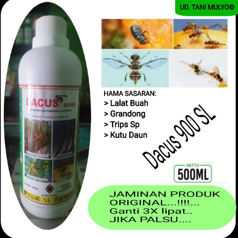 DACUS 900 AS INSEKTISIDA SPESIALIS PENGUSIR DAN PEMBUNUH LALAT BUAH-500 ML