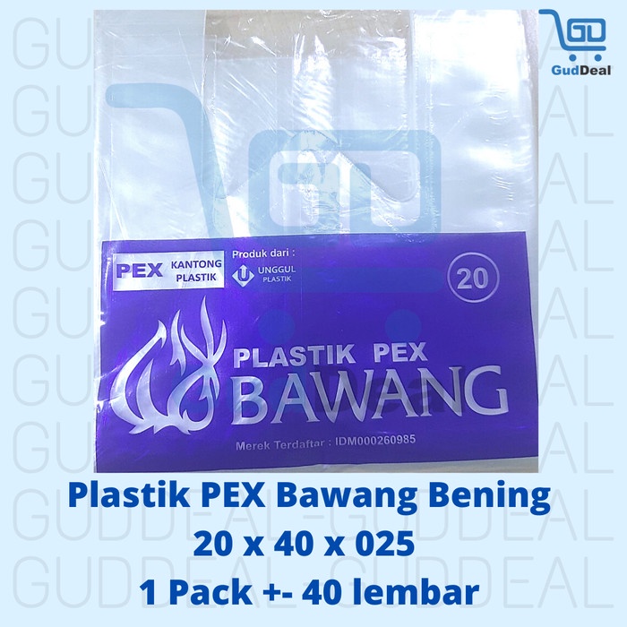 Open DS] HD PEX Bawang 20 x 40 / Kresek Plastik Bening