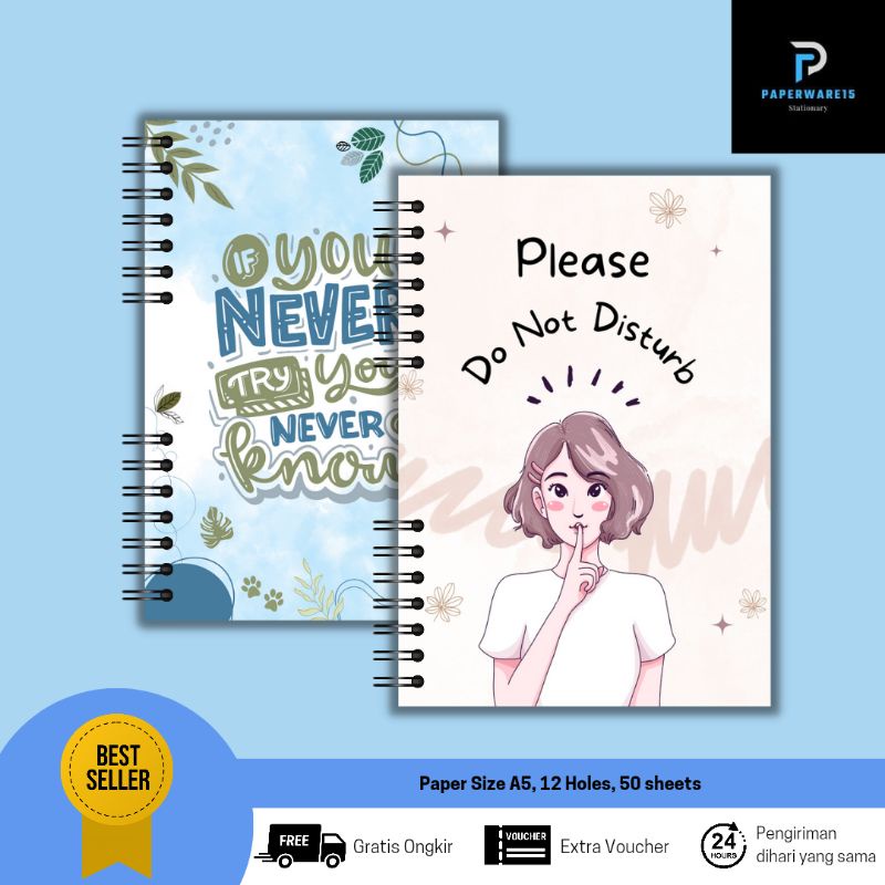 

notebook/jurnal dotted/blank/lines/diary aesthetic korea