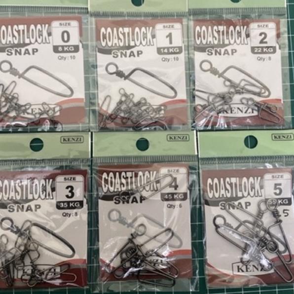 Di⚡kon   Peniti pancing snap coastlock snap one way size 0 - size 5