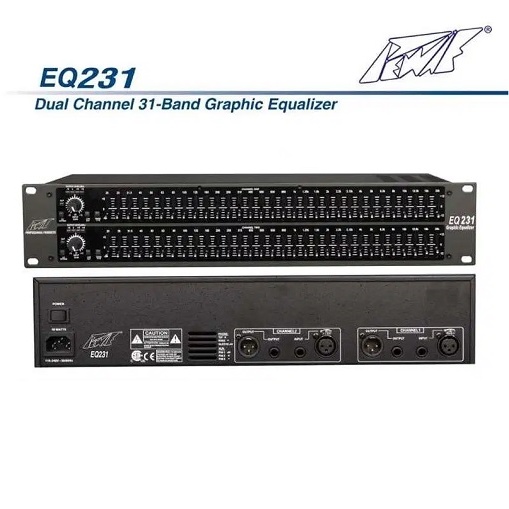 Graphic Equalizer EQ 231 Dual Channel 31 Band 2-series ( 31 Channel ) 2x31 Ekualiser Subwoofer Sound System