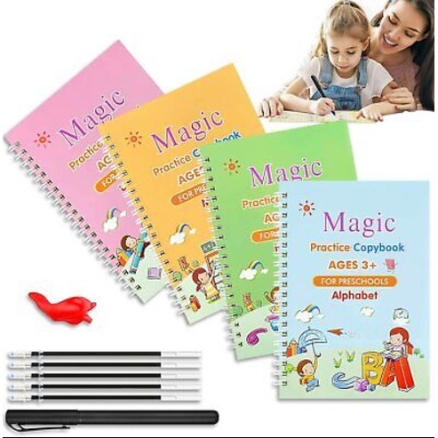 BUKU MAGIC GROOVE SET MAGIC PRACTICE BOOK 1 SET ISI 4 BUKU + PULPEN