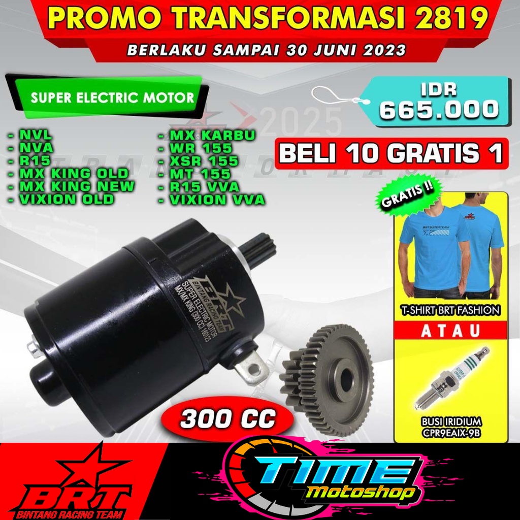 DINAMO STARTER BRT MXKING ( OLD / NEW ) VIXION OLD NVL NVA VVA R15 WR155 MX KARBU MT 155 BORE UP 300