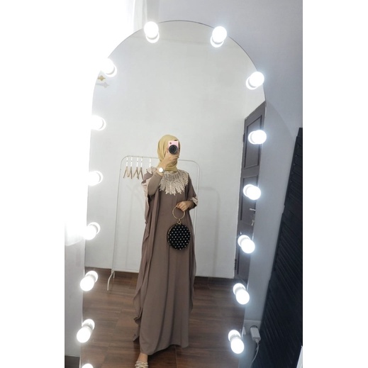 DASTER KAFTAN DAUN / BORDIR MEWAH SUPER JUMBO CERUTY PREMIUM | KAFTAN JUMBO | KAFTAN JUMBO INNER JER