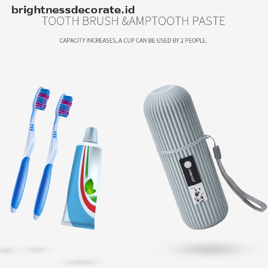 [Birth] Tempat Sikat Gigi Odol Portable Protect Holder Case Travel Camping Kotak Penyimpanan [ID]