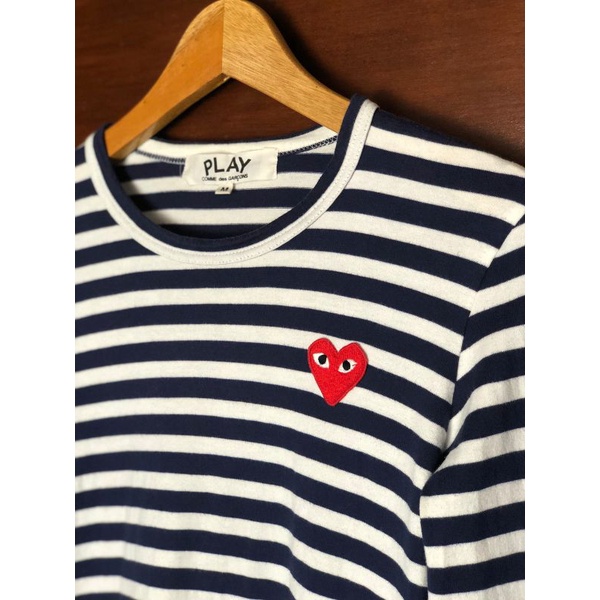 Play Cdg Long Sleeve Navy Original