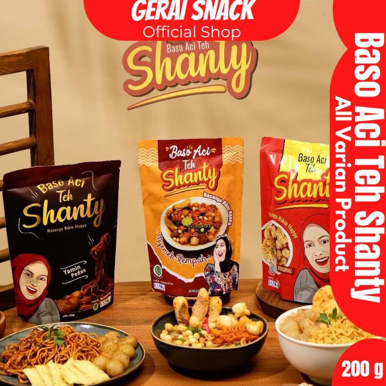 

6.6 Flash Sale Baso Aci Teh Shanty - Aneka Baso Aci All Varian Teh Shanty Premium Asli Khas Garut