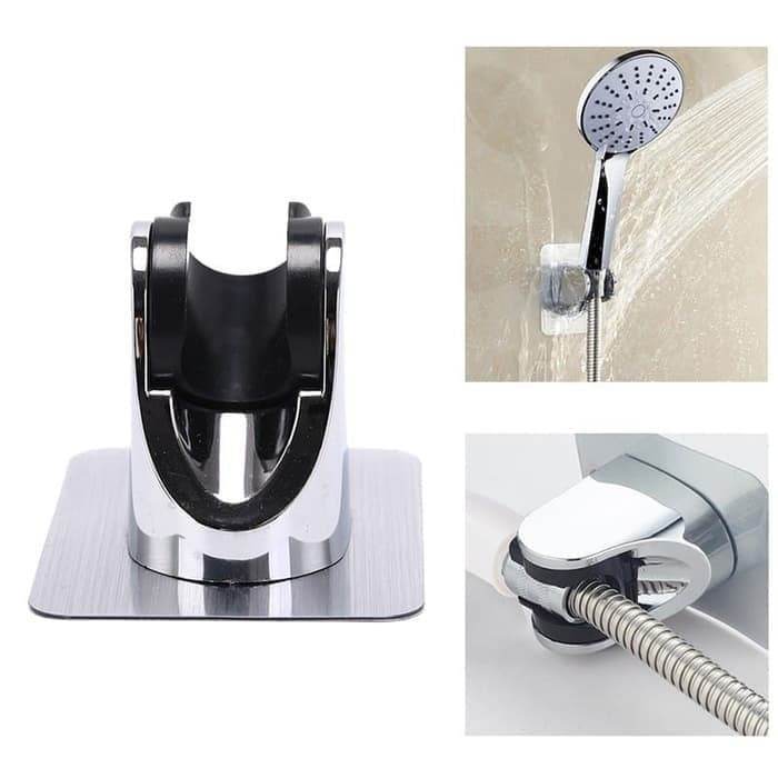 (SerbaSerbi)Gantungan Bracket Kepala Head Jet Bidet Shower Kamar Mandi Toilet / Holder Hanger Dudukan Shower Tempel Terlaris