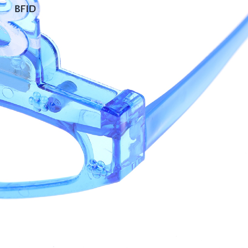 [BFID] 2023kacamata Bercahaya Empat Lampu LED Flash Kacamata Natal Perlengkapan Pesta [ID]