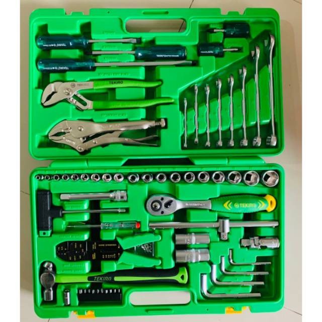 TEKIRO MEKANIK TOOL SET KIT MECHANIC BOX 100 pcs TEKIRO