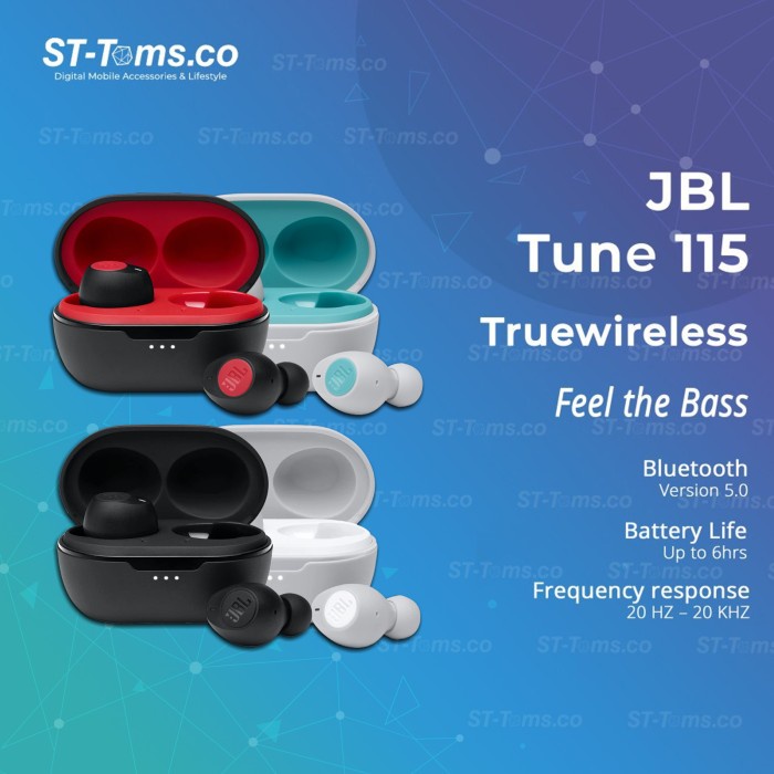 JBL TUNE 115 TWS TRUE WIRELESS EARPHONE HEADSET EARBUDS
