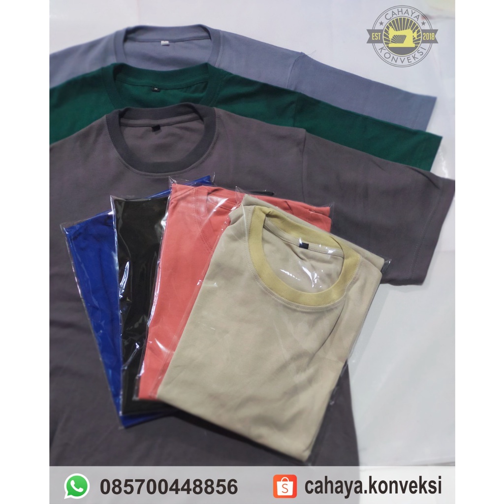 KAOS POLOS KNITTO DEWASA MURAAAH