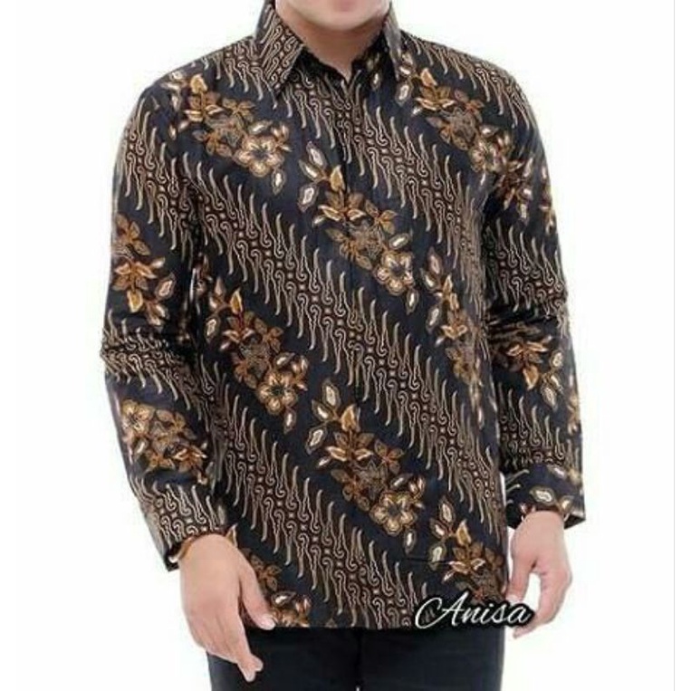 BATIK DEWASA LENGAN PANJANG BAHAN KATUN UKURAN M L XL XXL