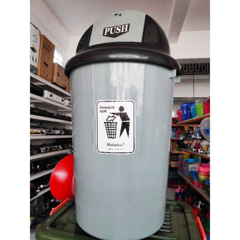 MERIAH Tong sampah plastik jumbo tutup goyang.