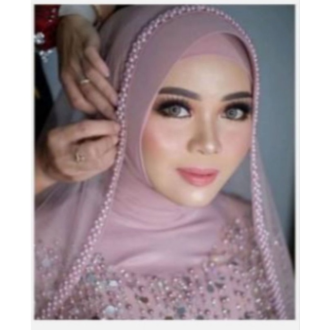 HIJAB CERUTY PREMIUM HIJAB PENGANTIN HIJAB KHUSUS GAUN PESTA