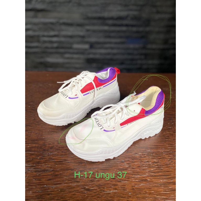 [GROSIR][COD] SEVEN_DAY BARANG REJECT / SALE LAST PIECES SEPATU SNEAKERS WANITA SALE-256