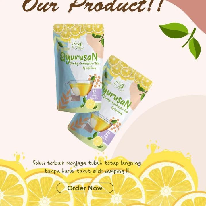 

RIA712 QYURUSAN SLIMING TEA AND IMUN BOOSTER BY RHAJAB ORIGINAL ++