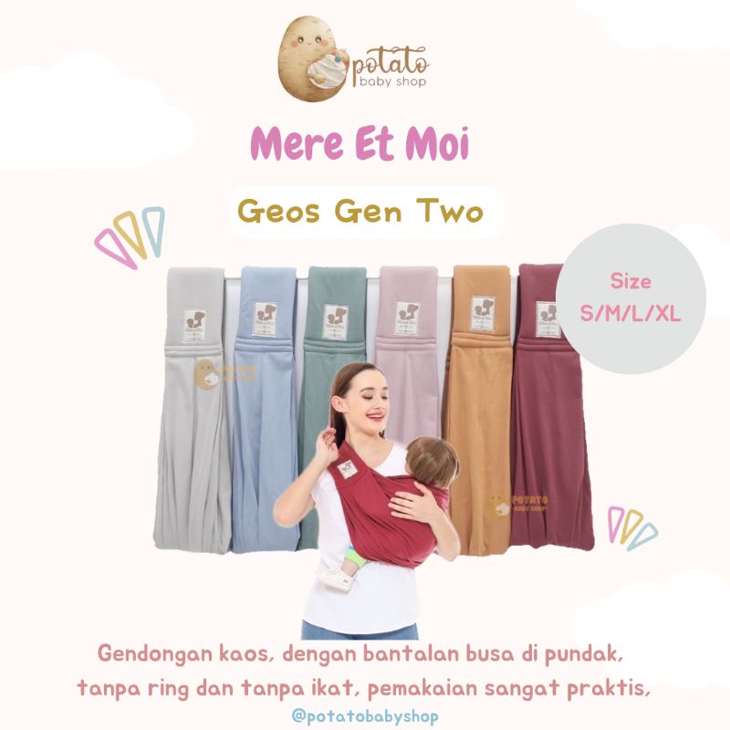 Mere Et Moi - Geos Gen Two - Gendongan Kaos Bayi