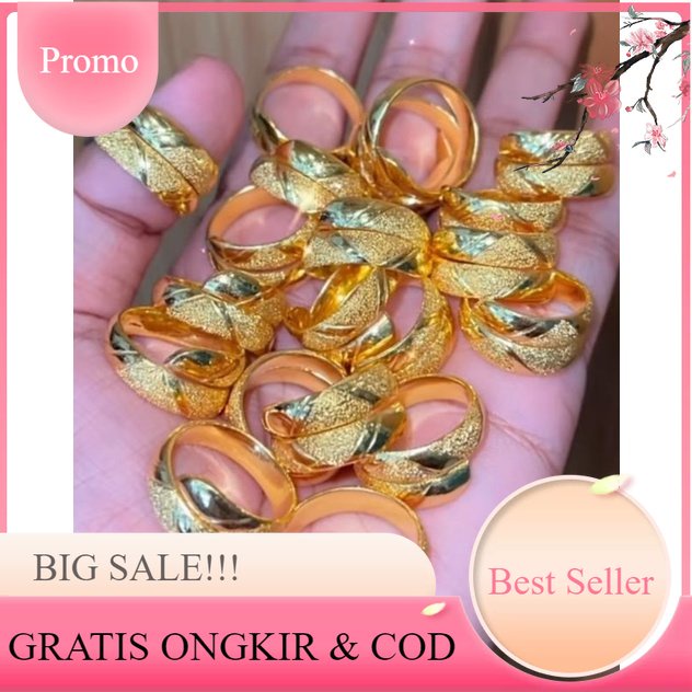 cincin lilit model terbaru replika emas asli