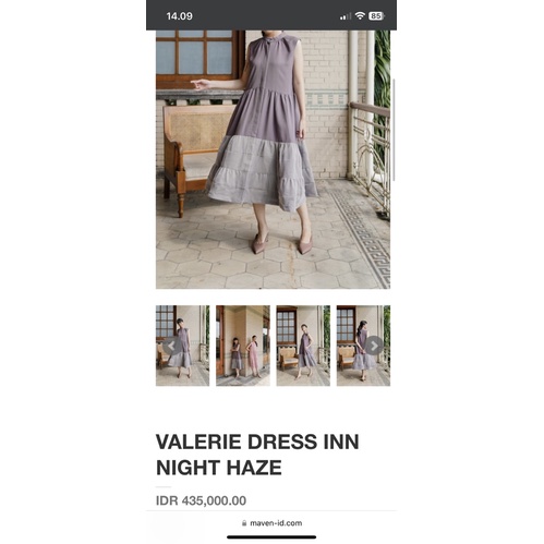 MAVEN VALERIE DRESS INN NIGHT HAZE
