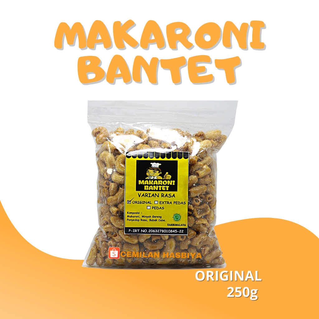 MAKARONI BANTET KEMASAN 1/4 KG CAP KOKI - BANTET VARIAN RASA ORIGINAL KHAS KOTA TASIKMALAYA