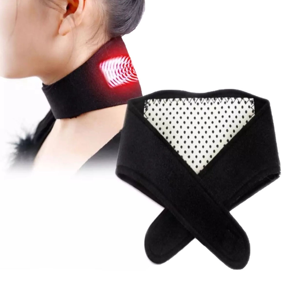 Sabuk Terapi Magnetic Tourmalin Pemanas Leher Untuk Penghangat Leher