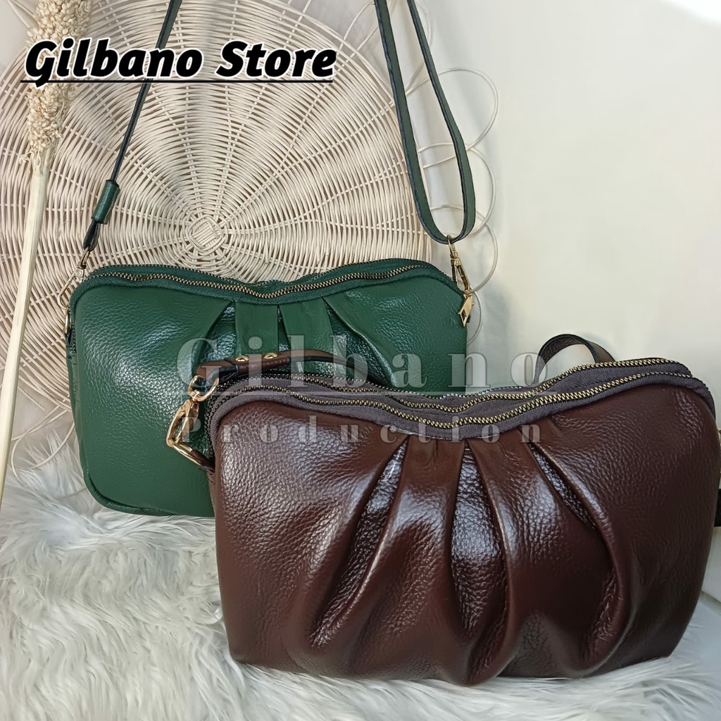 [SIZE L] TAS KULIT WANITA GARUT TAS SELEMPANG