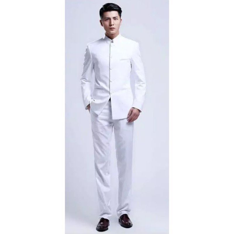 100% AMAN SETELAN JASKO PRIA DEWASA / SETELAN JAS MANDARIN / SETELAN BAJU RESEPSI