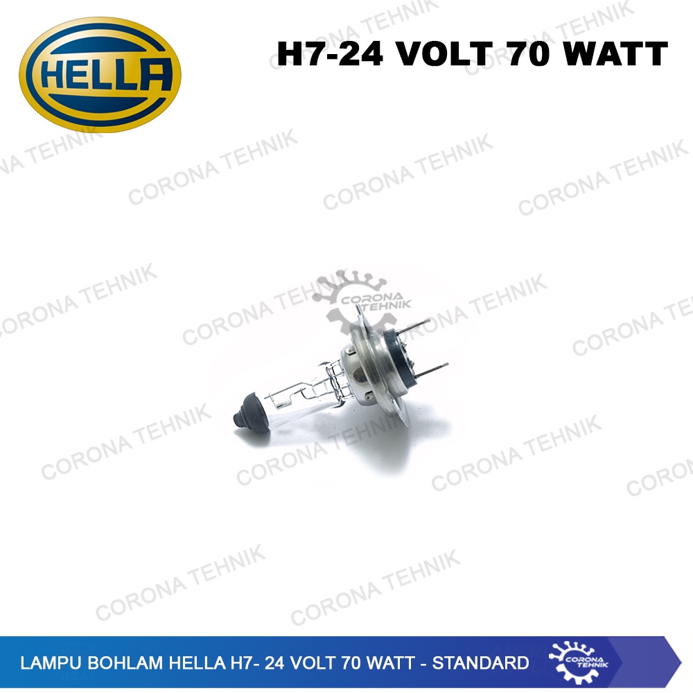 H7 - 24 Volt 70 Watt - Standard Lampu Bohlam Hella