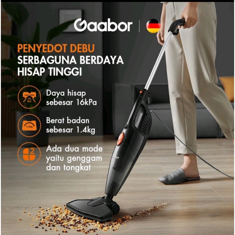 GAABOR vacuum cleaner 1.5 liter - penyedot debu 2 in 1 fungsi