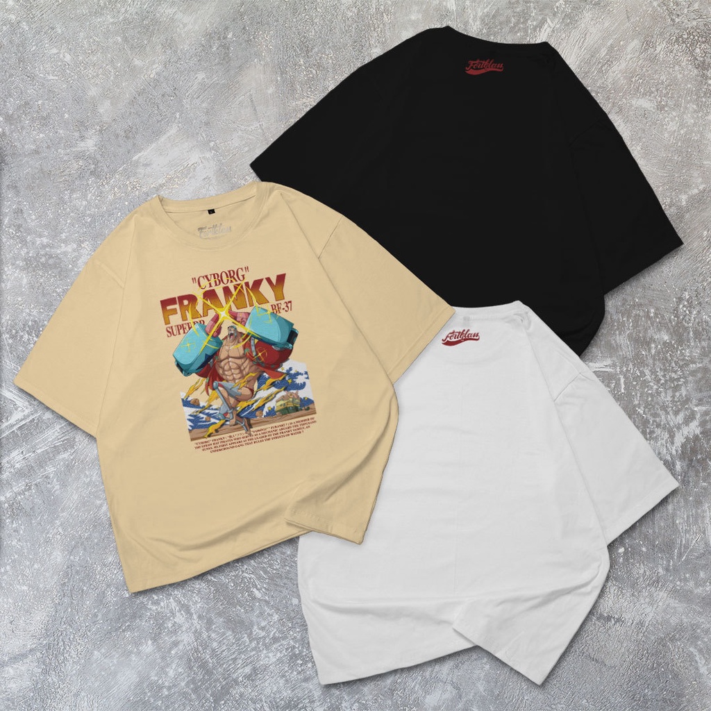 HipNop  Kaos Oversize FRANKY T-Shirt Cowok Premium
