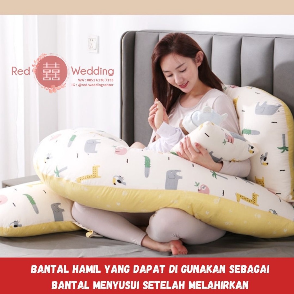 SET BANTAL HAMIL Maternity Pillow Design Ergonomis Nyaman Sarung dapat di lepas