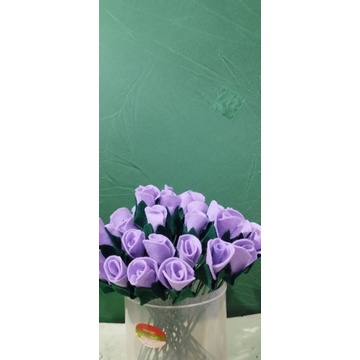Bunga Flanel  warna ungu Graduation / Wisuda  Ulang Tahun
