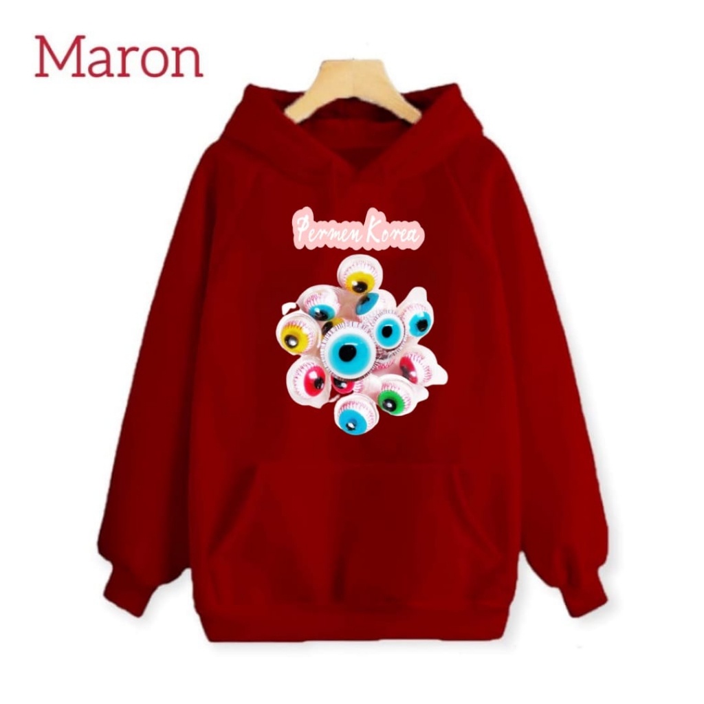 Hzl_outfit Hoodie Sweater Anak Permen Korea/Sweater Hodi Anak Anak