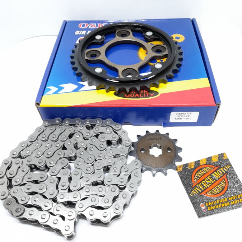 GEAR GIR SET GEAR PAKET REVO FIT BLADE NEW 14T 37T 428H 106