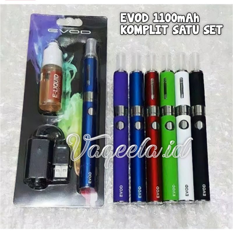 Paling di cari orginal ORGINAL Terlaris  Terlaris !!! Pena tinta evood Fullset Evood 1100mAh Vapoor Mini Komplit Evod model miniberkualitas