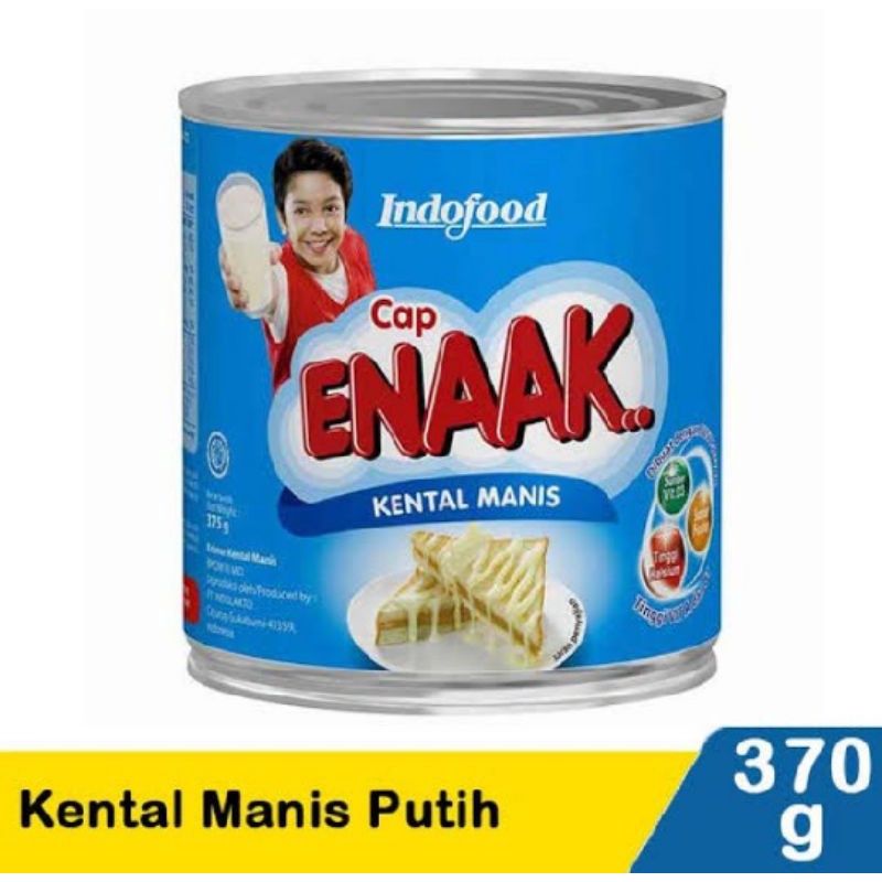 

Susu kental manis putih cap enak kaleng 370gr