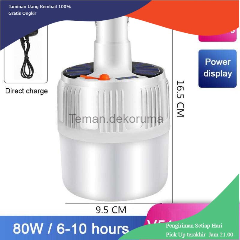 TD - LMP Oobest Lampu Gantung Bohlam LED Solar Panel Lamp Light 80W - YJ-24