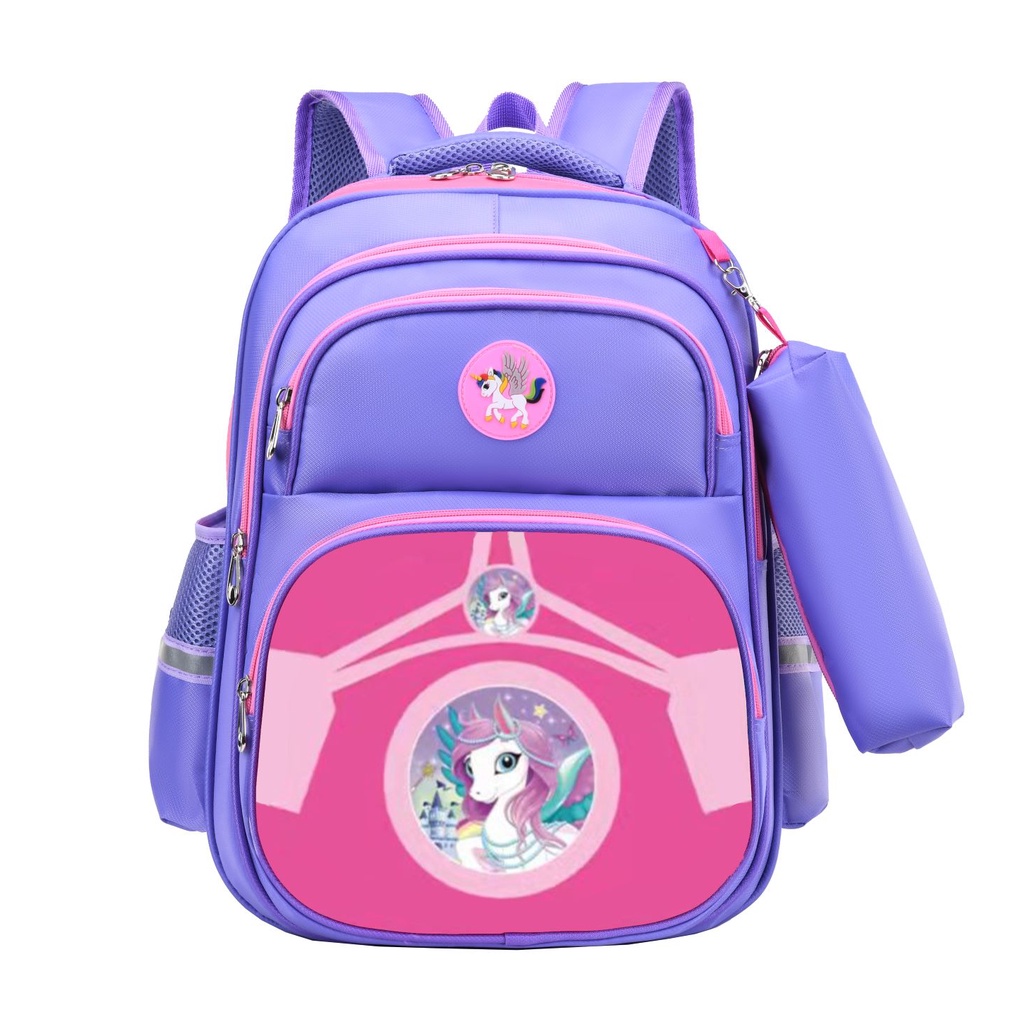 TAS RANSEL ANAK SEKOLAH SD IMPORT FREE TEMPAT PENSIL UNTUK ANAK PEREMPUAN LAKI-LAKI 00480