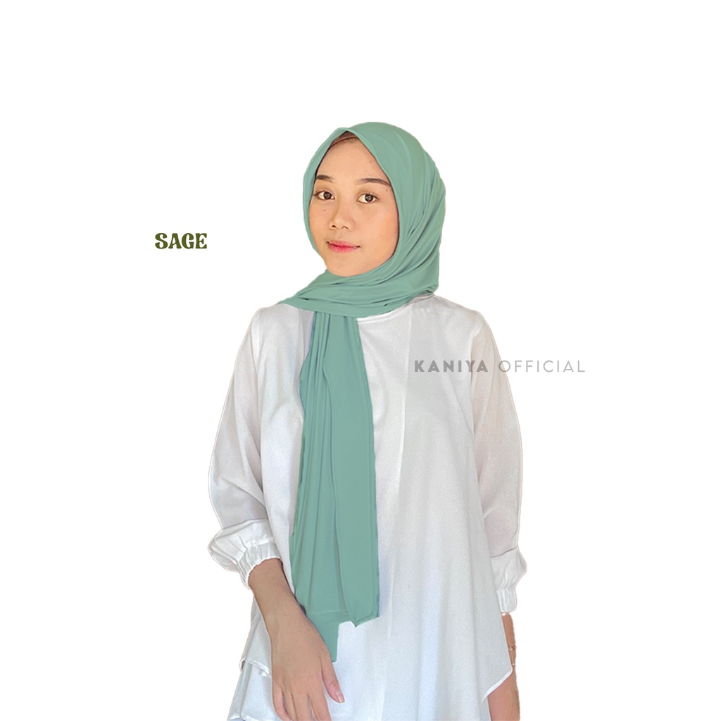 Kaniya Official - Pashmina Kaos Jersey / Pashmina Jersey-P Jersey Sage