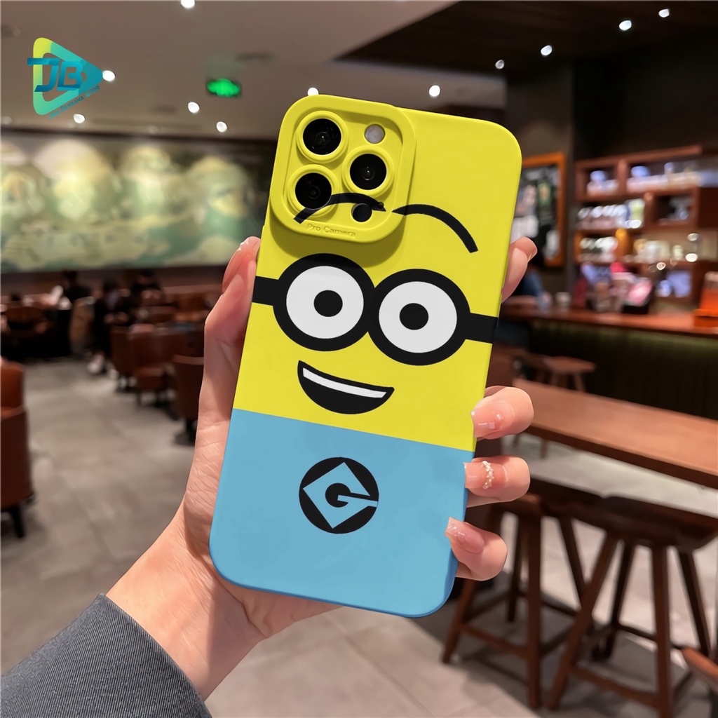 CUSTOM CASE SOFTCASE SILIKON PROCAMERA MINNION CUSTOM VIVO Y12 Y15 Y17 Y16 Y12S Y20 Y21S Y91 Y93 Y95 Y91C Y1S Y22 Y35 V25 V25E JB7117