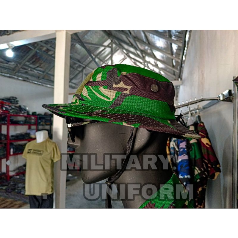 Topi rimba loreng tni ad topi rimba kawat malvinas/kasad